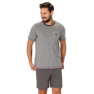 Pánské pyžamo Etan 1275/32 HOTBERG Barva/Velikost: šedá melír / XL