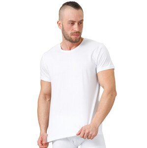 Pánské jednobarevné tričko s krátkým rukávem 174 HOTBERG Barva/Velikost: bílá / L/XL