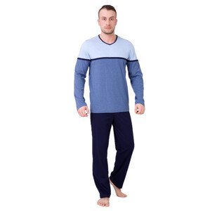 Pánské pyžamo Gaspar 541 HOTBERG Barva/Velikost: modrá světlá / M