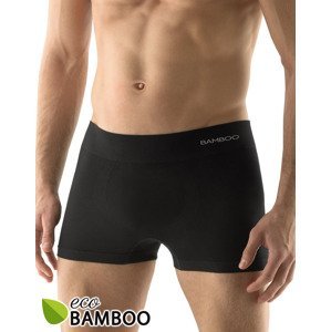 Gina Výhodné balení 5 kusů - Bambusové pánské boxerky krátká nohavička 53005P Barva/Velikost: černá / L/XL