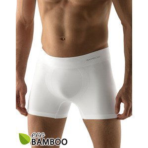 Gina Výhodné balení 5 kusů - Bambusové pánské boxerky delší nohavička 54005P Barva/Velikost: bílá / M/L