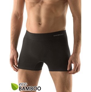 Gina Výhodné balení 5 kusů - Bambusové pánské boxerky delší nohavička 54005P Barva/Velikost: černá / XL/XXL