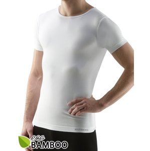 Gina Výhodné balení 5 kusů - Bambusové tričko pánské, krátký rukáv 58006P Barva/Velikost: bílá / M/L