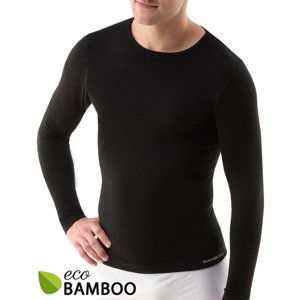 Gina Výhodné balení 5 kusů - Bambusové tričko pánské, dlouhý rukáv 58007P Barva/Velikost: černá / M/L