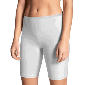 FINE WOMAN Dámské dlouhé bavlněné boxerky bez krajky 701-1K Barva/Velikost: bílá / L/XL