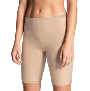 FINE WOMAN Dámské dlouhé bavlněné boxerky bez krajky 701-1K Barva/Velikost: tělová / L/XL