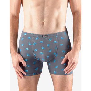 Gina Boxerky s delší nohavičkou 74150P Barva/Velikost: tm. šedá, tm. tyrkysová / L/XL