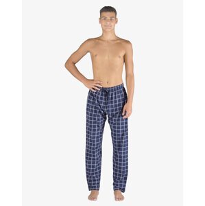 Gina Kalhoty dlouhé pyžamové pánské 79163P Barva/Velikost: tm.popel, sv. šedá / XL