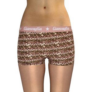 Gianvaglia Dámské boxerky Leopard Barva/Velikost: tělová / XL/XXL