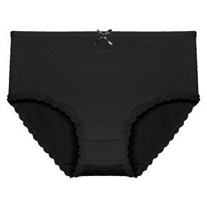 FINE WOMAN Dámské kalhotky vyšší 9075 s krajkou Barva/Velikost: černá / L/XL