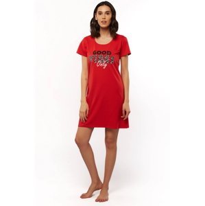 Uniconf Noční košilka GOOD VIBES only Barva/Velikost: červená / L
