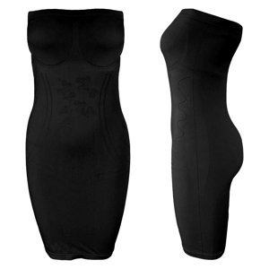 FINE WOMAN Dámské tvarovací šaty Barva/Velikost: černá / Univerzální velikost (S-XXL)
