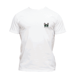 Slippsy Pánské tričko Bulldog bílé/XL