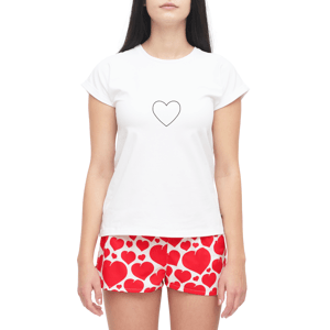 Slippsy Dámské tričko Heart bílé/XL