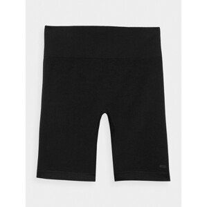 4F SHORTS FNK F498 Dámské legínové kraťasy na jógu US M/L 4FWSS24TFSHF498 DEEP BLACK