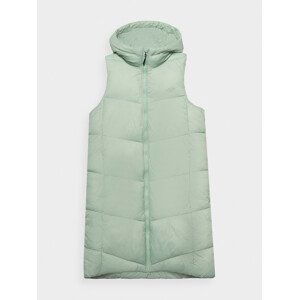 4F VEST JACKET F114 Dámská vesta US M 4FWSS24TVJAF114 LIGHT GREEN