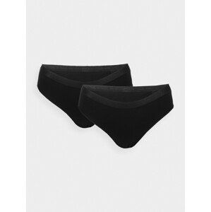 4F PANTIES F017 (2pack) Dámské kalhotky US S 4FWSS24UPTSF017 DEEP BLACK