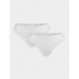 4F PANTIES F018 (2pack) Dámské tanga US L 4FWSS24UPTSF018 WHITE