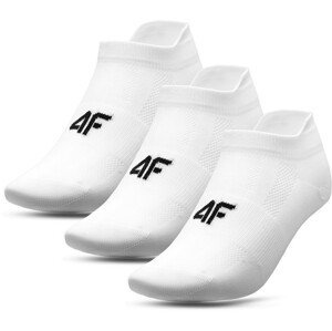 4F H4L21-SOM004 WHITE+WHITE+WHITE Ponožky EU 43/46 H4L21-SOM004 WHITE+WHITE+WHITE