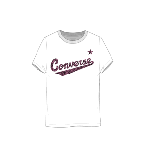 converse LEOPARD LOGO TEE Dámské tričko US L 10022344-A01