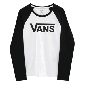 Vans WM FLYING V LS RAGLAN Dámské tričko US XS VN0A3Z79YB21