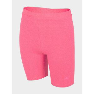 4F HJL22-JLEG003 HOT PINK Dětské sportovní kraťasy EU 122/128 HJL22-JLEG003 HOT PINK