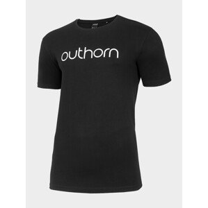 Outhorn HOL22-TSM601 DEEP BLACK Pánské tričko US S HOL22-TSM601 DEEP BLACK