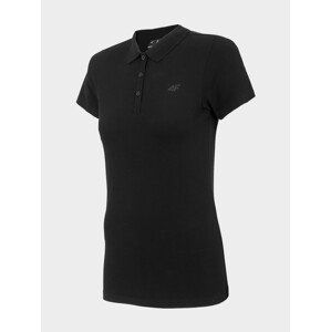 4F H4L22-TSD355 DEEP BLACK Dámské polo tričko US XS H4L22-TSD355 DEEP BLACK