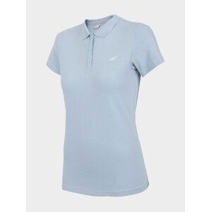 4F H4L22-TSD355 LIGHT BLUE Dámské polo tričko US M H4L22-TSD355 LIGHT BLUE