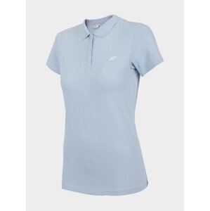 4F H4L22-TSD355 LIGHT BLUE Dámské polo tričko US L H4L22-TSD355 LIGHT BLUE