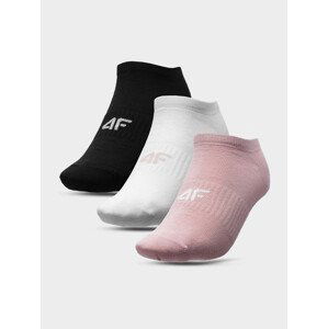 4F H4L22-SOD302 LIGHT PINK+WHITE+DEEP BLACK Ponožky EU 35/38 H4L22-SOD302 PINKWHITEBLACK