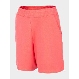 4F H4L22-SKDD015 CORAL NEON Dámské kraťasy US XS H4L22-SKDD015 CORAL NEON