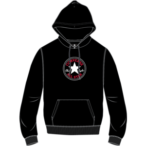 converse GO-TO CHUCK TAYLOR PATCH BRUSHED BACK FLEECE HOODIE Unisex mikina US 2XL 10024504-A01