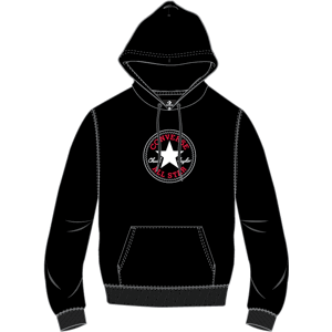 converse GO-TO CHUCK TAYLOR PATCH BRUSHED BACK FLEECE HOODIE Unisex mikina US S 10024504-A01