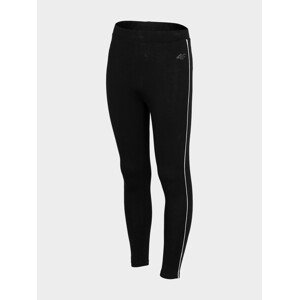 4F HJZ22-JLEG004 DEEP BLACK Dětské legíny EU 128 HJZ22-JLEG004 DEEP BLACK