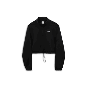 Vans WM LEFT CHEST HALF ZIP FLEECE Dámská mikina US S VN0A4R97BLK1