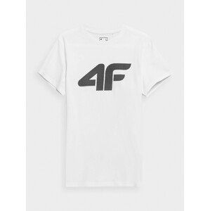 4F 4FSS23TTSHM537 WHITE Pánské tričko US S 4FSS23TTSHM537 WHITE