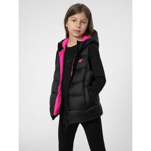 4F 4FJSS23TVJAF007 DEEP BLACK Dětská vesta EU 146 4FJSS23TVJAF007 DEEP BLACK