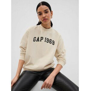 GAP FL LOGO BOYFRIEND CREW Dámská mikina US M 566543-02