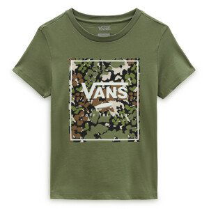 Vans CAMO WASH BOX FILL CREW Dámské tričko US L VN000ACFZBF1