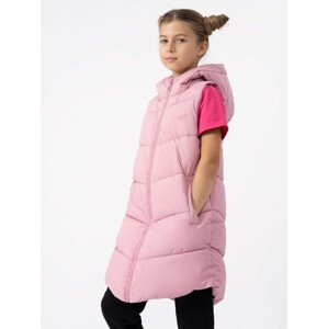 4F 4FJAW23TVJAF046 LIGHT PINK Dětská vesta EU 146 4FJAW23TVJAF046 LIGHT PINK