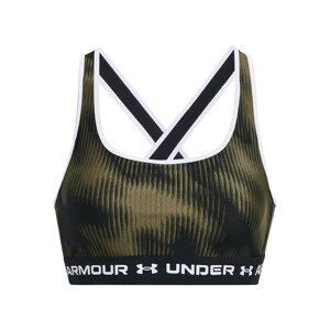 Under Armour UA Crossback Mid Print Dámská sportovní podprsenka US L 1361042-390