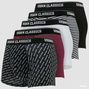 Urban Classics Boxer Shorts 5-Pack Black/ White/ Red/ Navy/ Aop