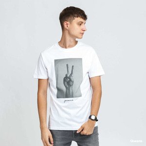 Urban Classics Peace Sign Tee White