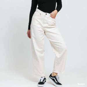 Džíny Urban Classics Ladies High Waist Wide Leg Cropped Denim Pants White W29