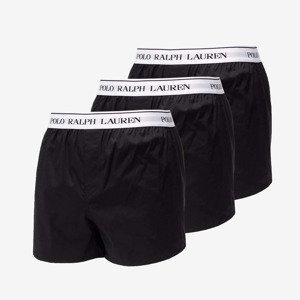 Boxerky Polo Ralph Lauren Stretch Cotton Slim Fit Trunks 3-Pack Black S