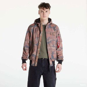 Alpha Industries MA-1 LW Hoode Refl. Camo Brown