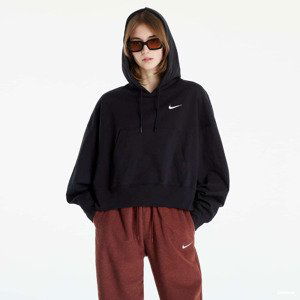 Nike NSW Jersey Oversized Pullover Hoodie Black/ White