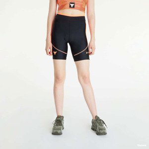 Under Armour Project Rock HeatGear Bike Short Black/ Electric Tangerine