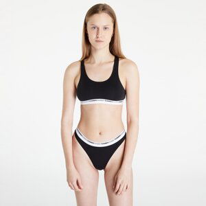 TOMMY JEANS Modern Varsity Unlined Bralette Black